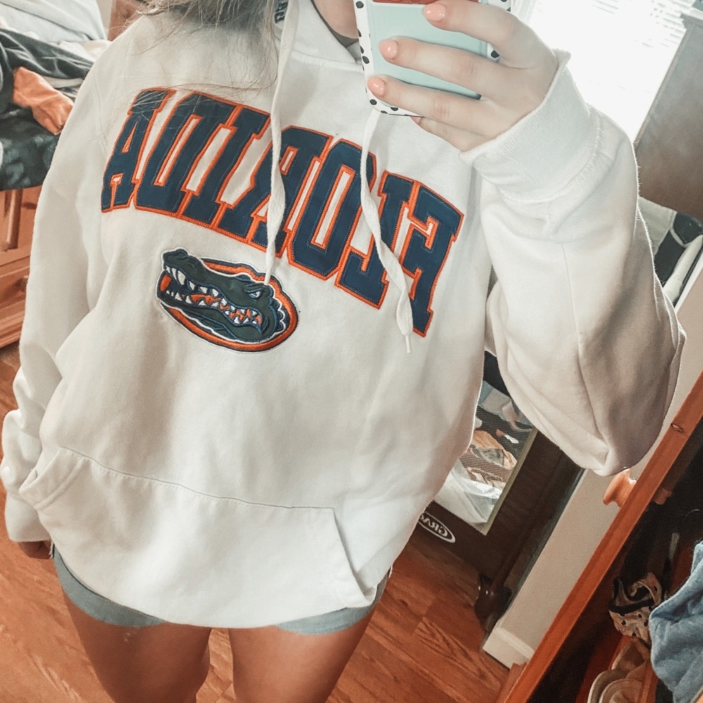White Florida gator hoodie